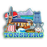 Refrigerator Magnet for Tonsberg Norway  2288