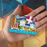 Refrigerator Magnet for Sonderborg Denmark  2084
