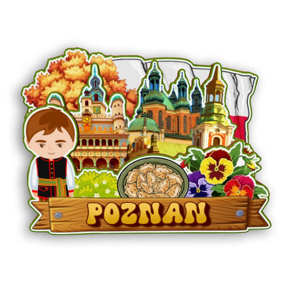 Refrigerator Magnet for Poznan Poland  2117