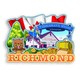 Refrigerator Magnet for Richmond Canada  1867