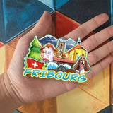 Refrigerator Magnet for Fribourg Switzerland  2063