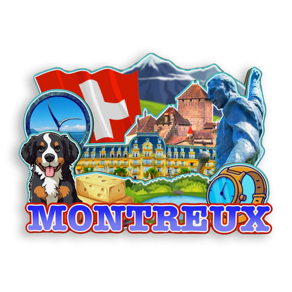 Refrigerator Magnet for Montreux Switzerland  2044