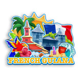 Refrigerator Magnet for French Guiana France  1348