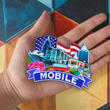 Kühlschrankmagnet für Mobile Alabama USA 356