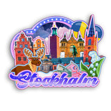 Kühlschrankmagnet für Stockhalm Schweden 2160