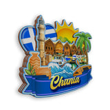 Refrigerator Magnet for Chania Greece  1729