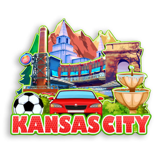 Refrigerator Magnet for Kansas City Kansas USA  949