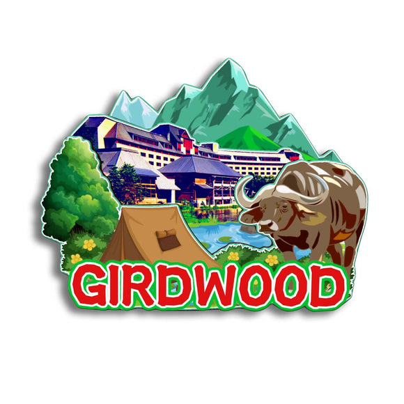 Магнит на холодильник Girdwood Alaska USA 165