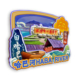 Refrigerator Magnet for Habahe, Xinjiang, China  635