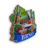 Kühlschrankmagnet für Brünn, Tschechien 2088