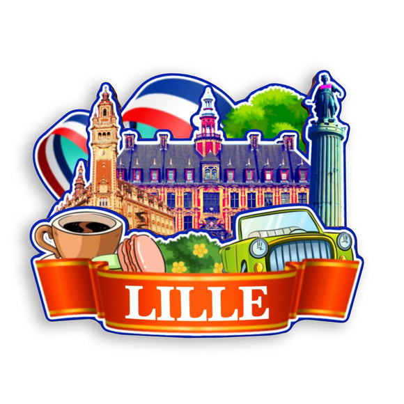 Refrigerator Magnet for Lille France  1364