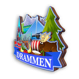 Kühlschrankmagnet für Drammen Norwegen 2279