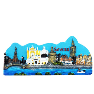 Sevilla Spain Fridge Magnet 3D Resin