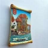 Gdansk Poland Fridge Magnet 3D Resin