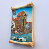 Gdansk Poland Fridge Magnet 3D Resin