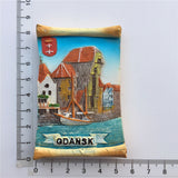 Gdansk Poland Fridge Magnet 3D Resin