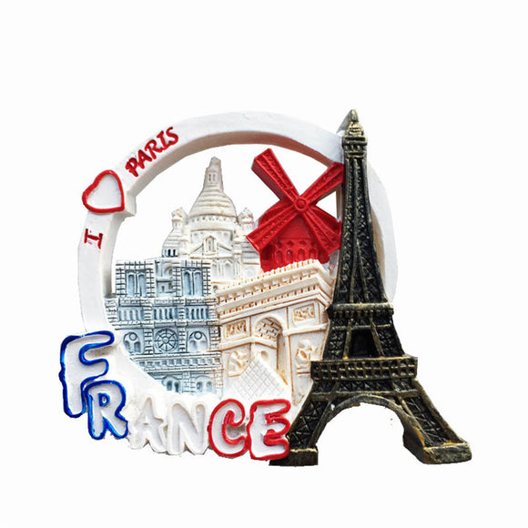 Paris France Fridge Magnet 3D Resin