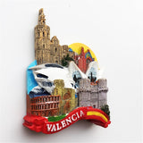 Valencia Spain Fridge Magnet 3D Resin