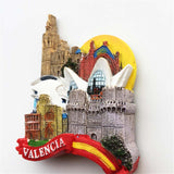 Valencia Spain Fridge Magnet 3D Resin