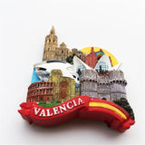 Valencia Spain Fridge Magnet 3D Resin