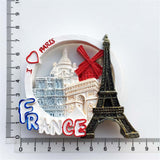 Paris France Fridge Magnet 3D Resin