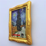 Van Gogh Farmer Netherlands Holland Fridge Magnet 3D Resin