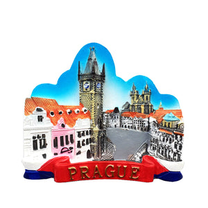 Prague Czech Fridge Magnet 3D Resin