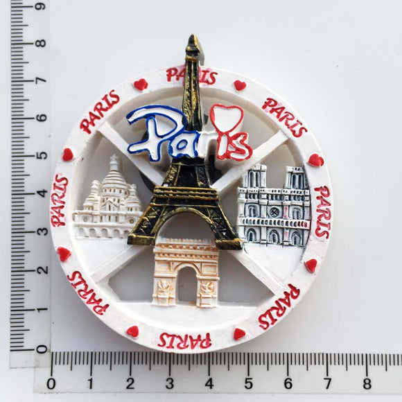 Paris France Fridge Magnet 3D Resin