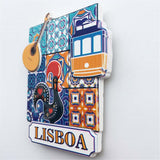 Lisbon Portugal  Fridge Magnet 3D Resin