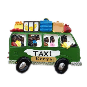 Taxi Kenya Magnet 3D Resin