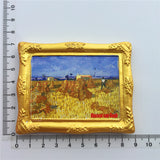 Van Gogh Wheatfield Netherlands Holland Fridge Magnet 3D Resin