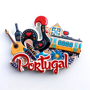 Cock Portugal  Fridge Magnet 3D Resin