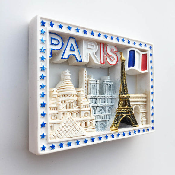 Paris France Fridge Magnet 3D Resin