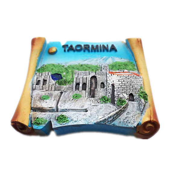 Taormina Sicily Italy Fridge Magnet 3D Resin