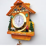 Switzerland Fridge Magnet 3D Resin With a Really Clock