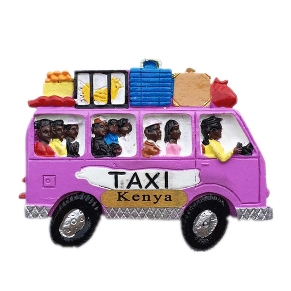 Taxi Kenya Magnet 3D Resin