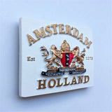 Amsterdam Holland Fridge Magnet 3D Resin