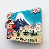 Mount Fuji Japan Fridge Magnet 3D Resin