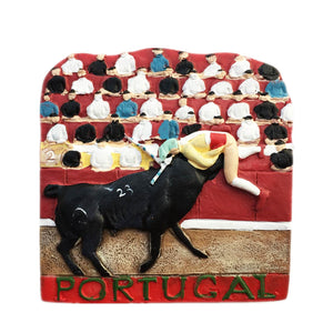 Bullfight Portugal Fridge Magnet 3D Resin