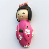 Kimono Girl  Japan Fridge Magnet 3D Resin