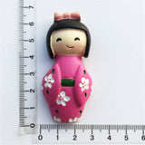 Kimono Girl  Japan Fridge Magnet 3D Resin