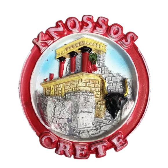 Knossos Crete Greece Fridge Magnet 3D Resin