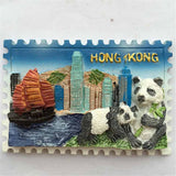 Hong Kong China Fridge Magnet 3D Resin