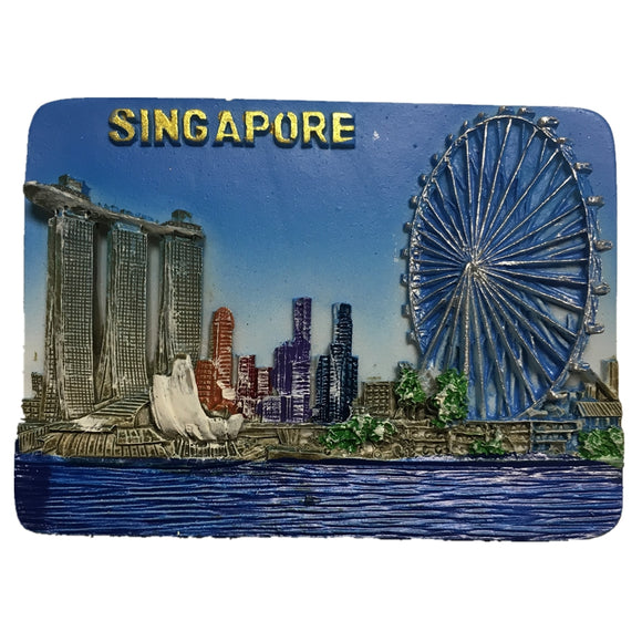 Singapore Fridge Magnet 3D Resin