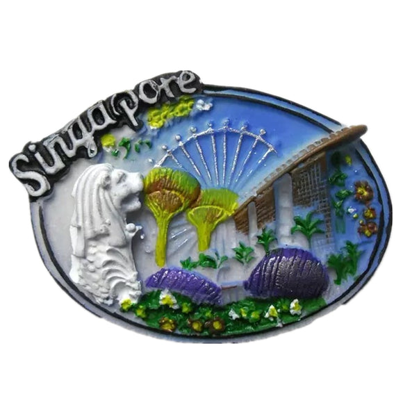 Singapore Fridge Magnet 3D Resin