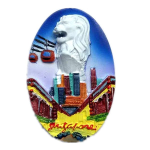 Singapore Fridge Magnet 3D Resin