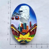 Singapore Fridge Magnet 3D Resin