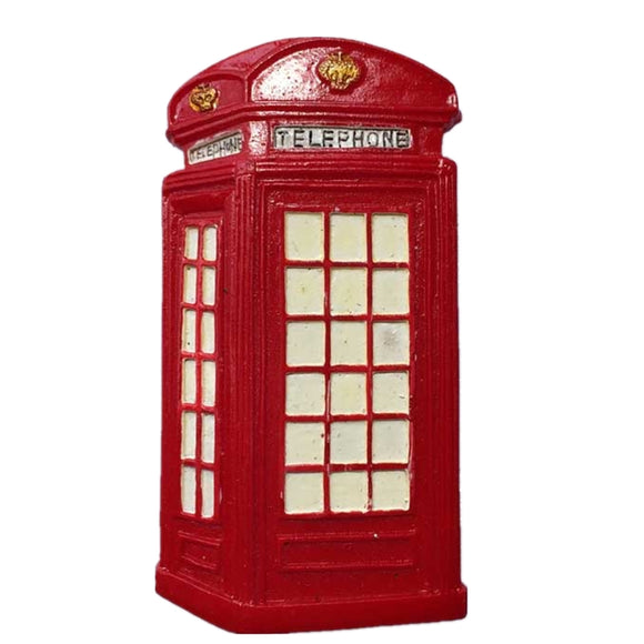 Red Telephone Box London England UK Fridge Magnet 3D Resin