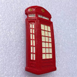 Red Telephone Box London England UK Fridge Magnet 3D Resin