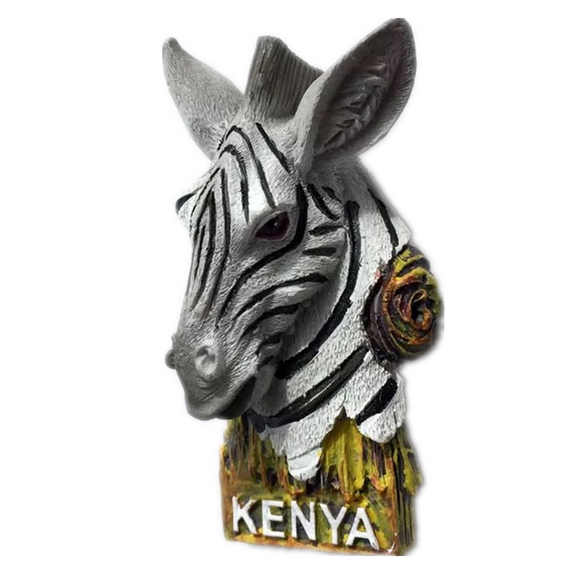 Zebra South Africa Fridge Magnet 3D Resin